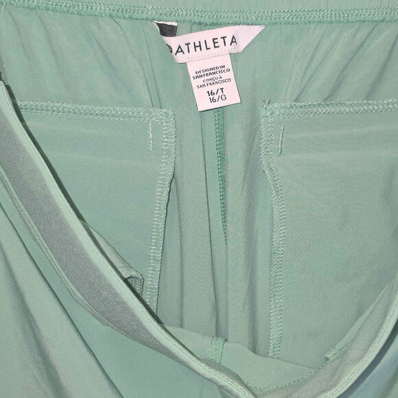 Athleta Brooklyn Legacy Jogger Pants Sz 16T Mint Green Lightweight Unlined $98 - Picture 10 of 16